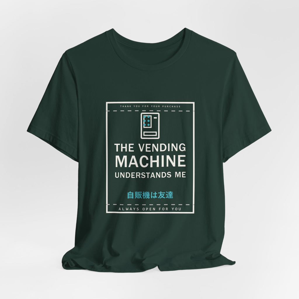 The Vending Machine Understands Me Funny Anime T-Shirt - original anime design, view 12