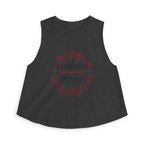 Ganbatte Crop Top in Dark Grey Heather