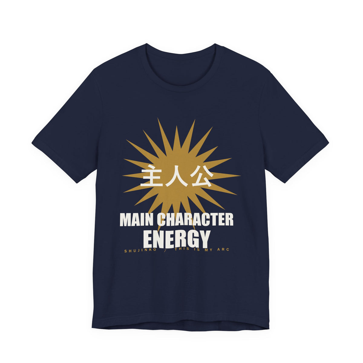 Main Character Energy Anime T-Shirt in Navy