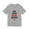 Eat Sleep Anime Repeat T-Shirt in Athletic Heather