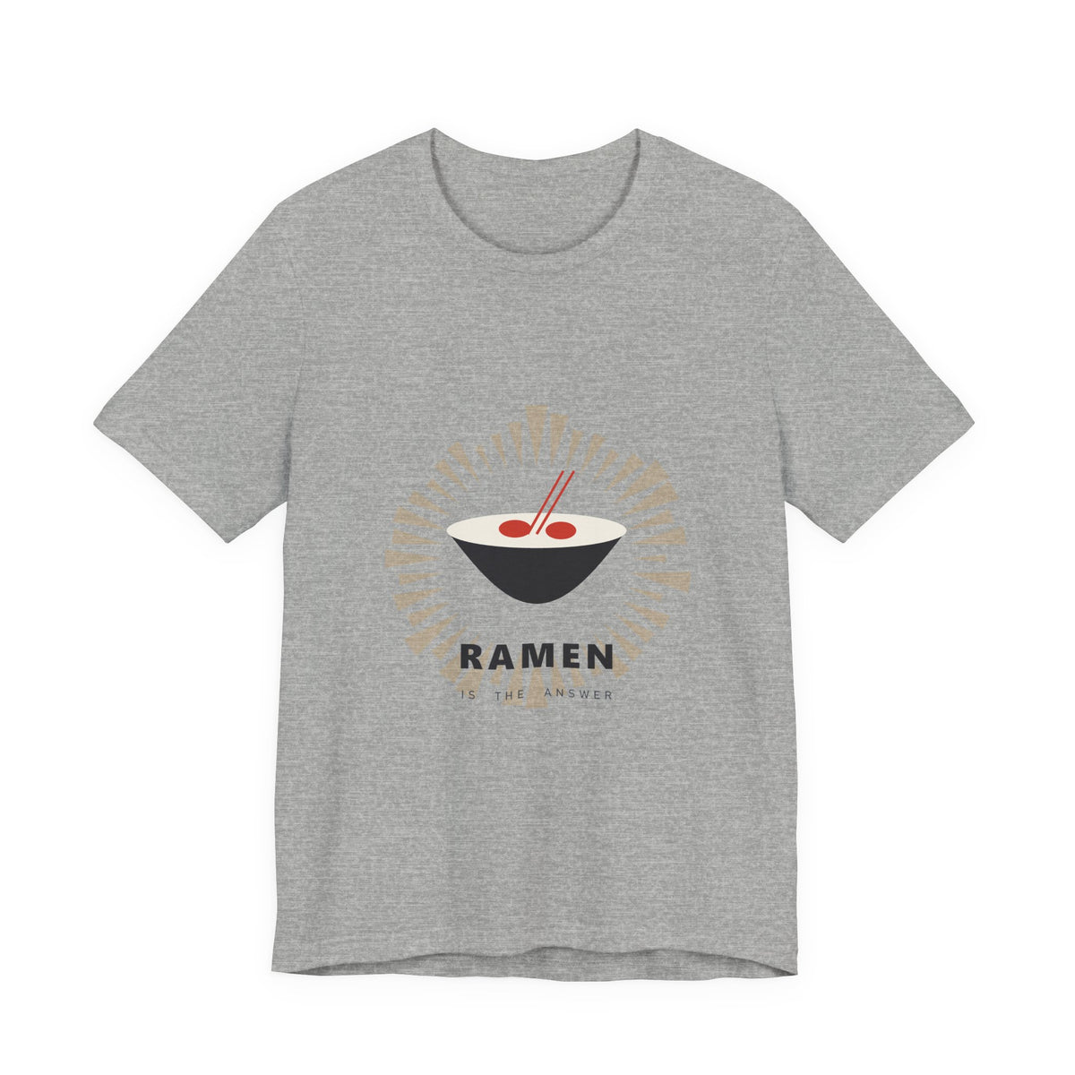 Ramen Is The Answer T-Shirt in Athletic Heather