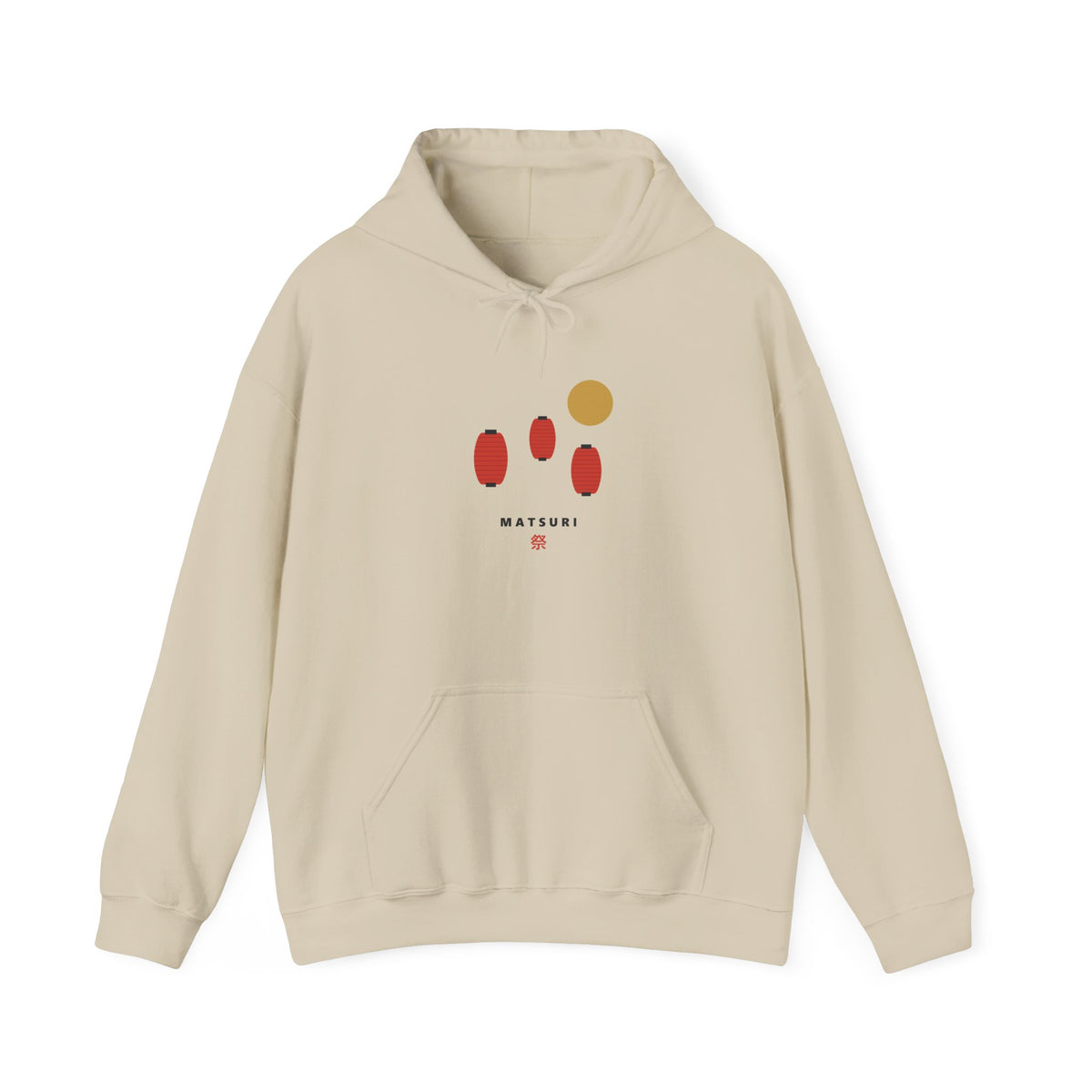 Matsuri Lanterns Hoodie in Sand