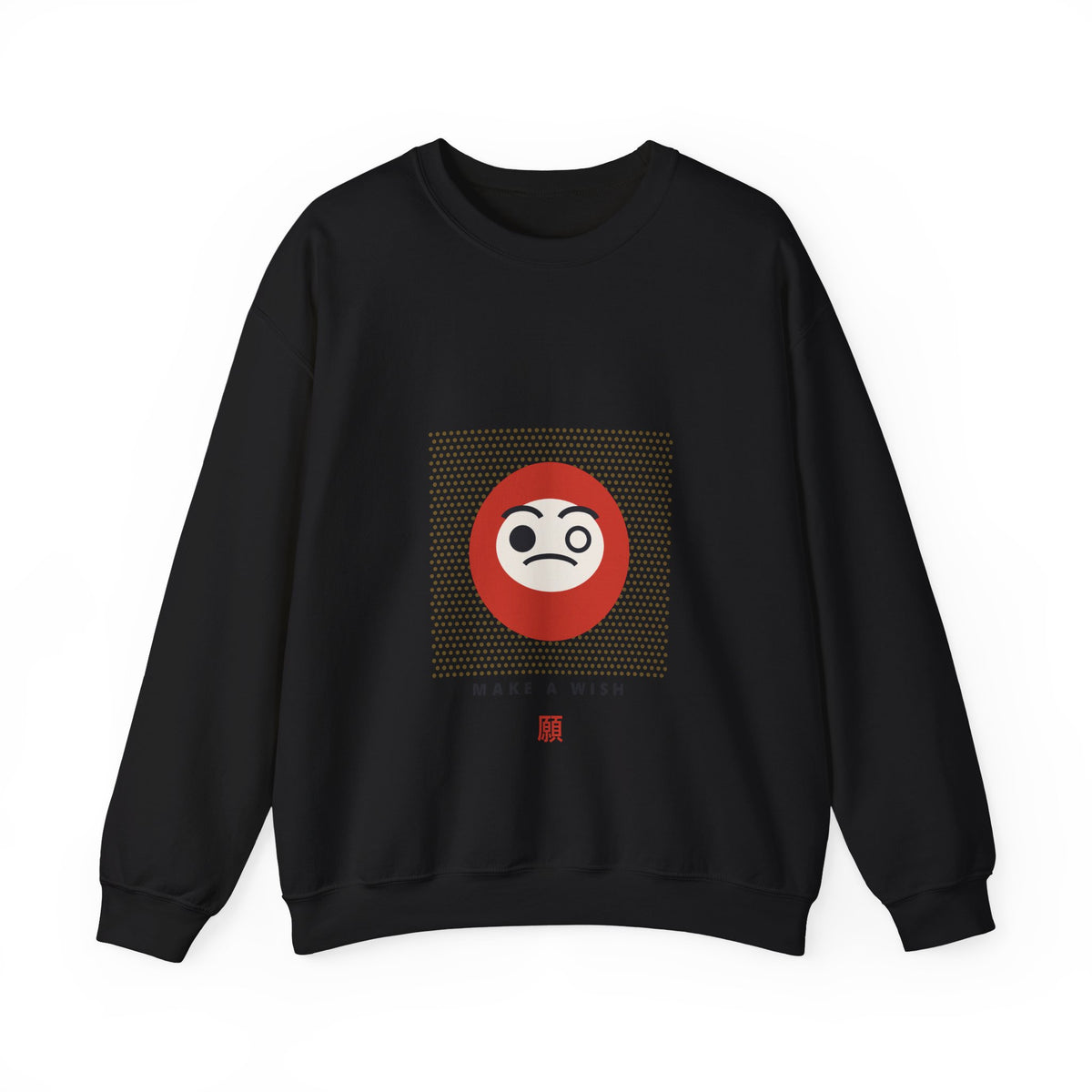 Daruma Wish Sweatshirt in Black