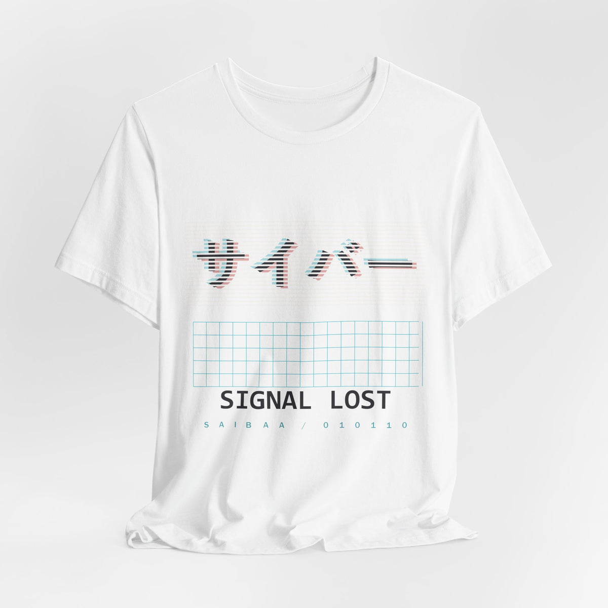 Cyber Glitch Anime T-Shirt - original anime design, view 4