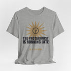 The Protagonist Is Running Late Funny Anime T-Shirt - original anime design, view 15