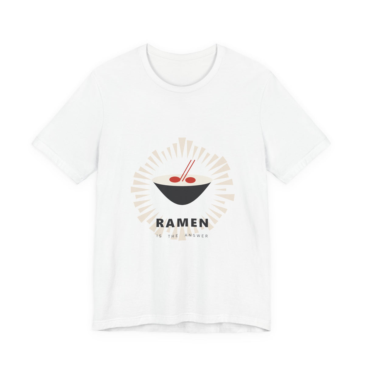 Ramen Is The Answer T-Shirt in White
