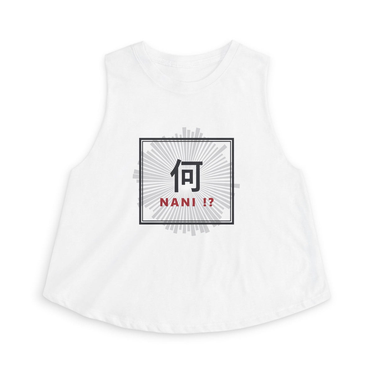 Nani!? Crop Top in Solid White Blend