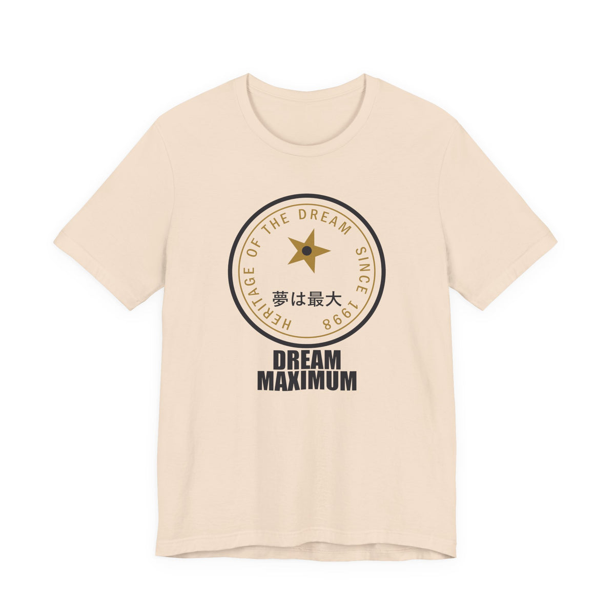 Dream Maximum Since 1998 Funny Anime T-Shirt in Soft Cream