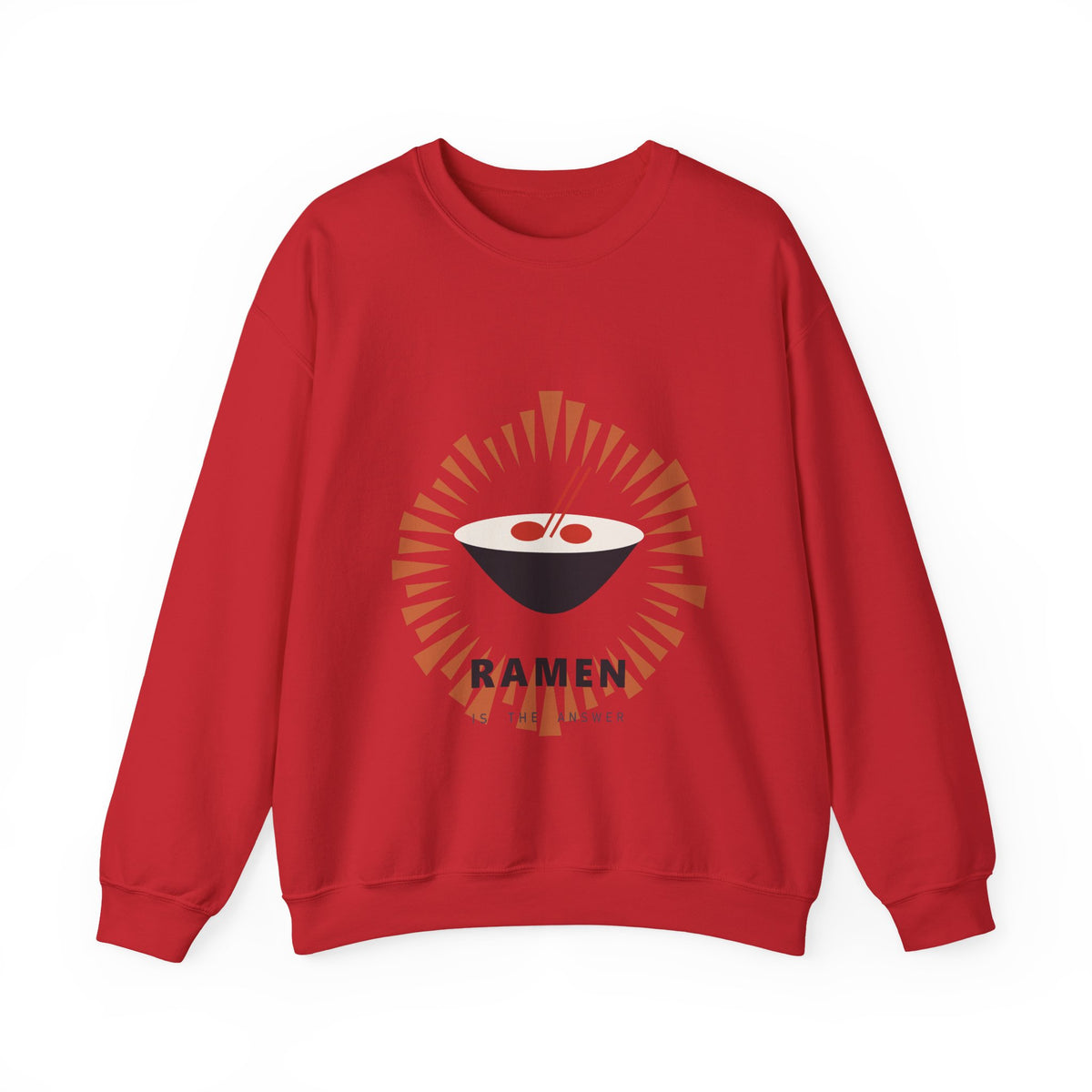 Ramen Is The Answer Sweatshirt in Red
