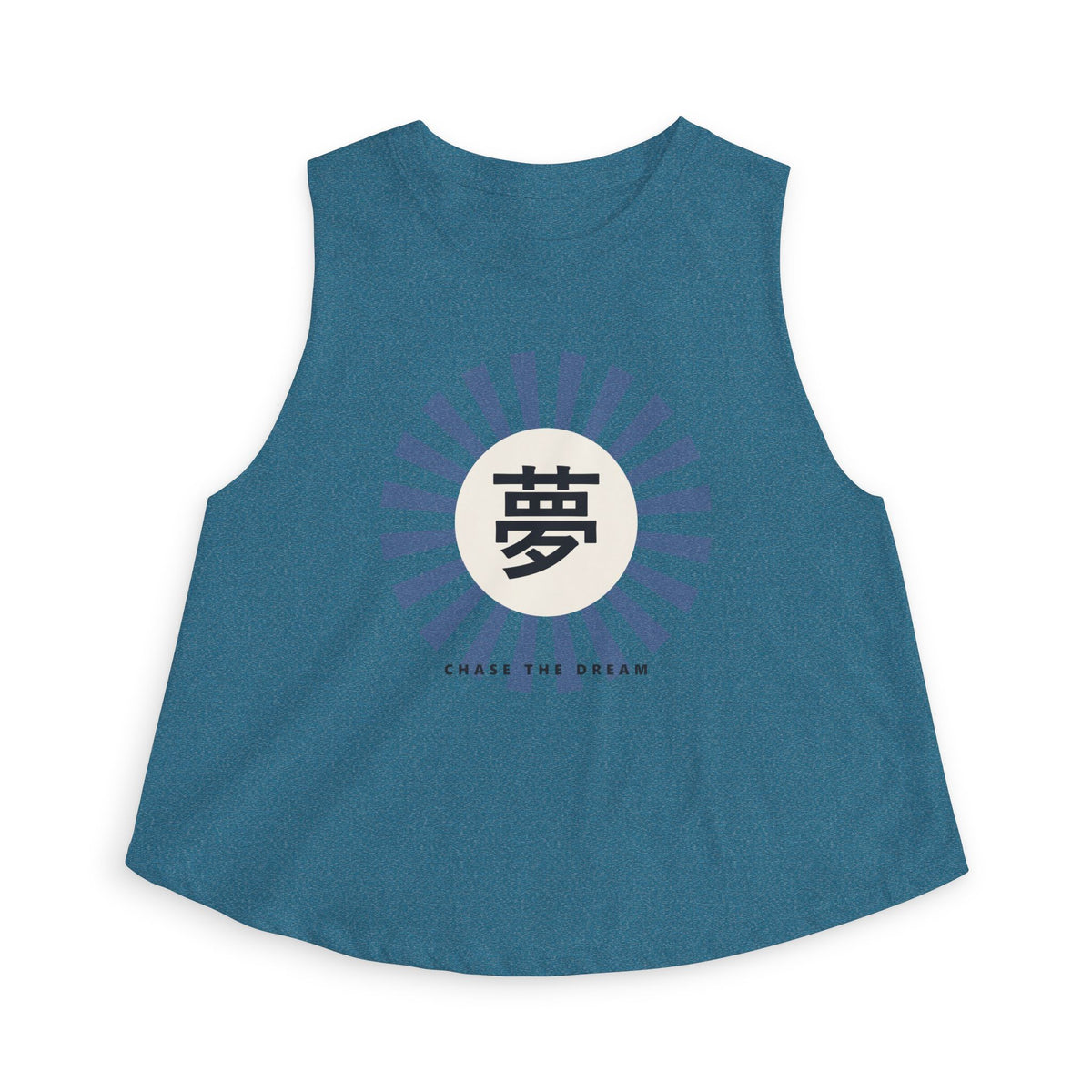 Yume Crop Top in Heather Deep Teal