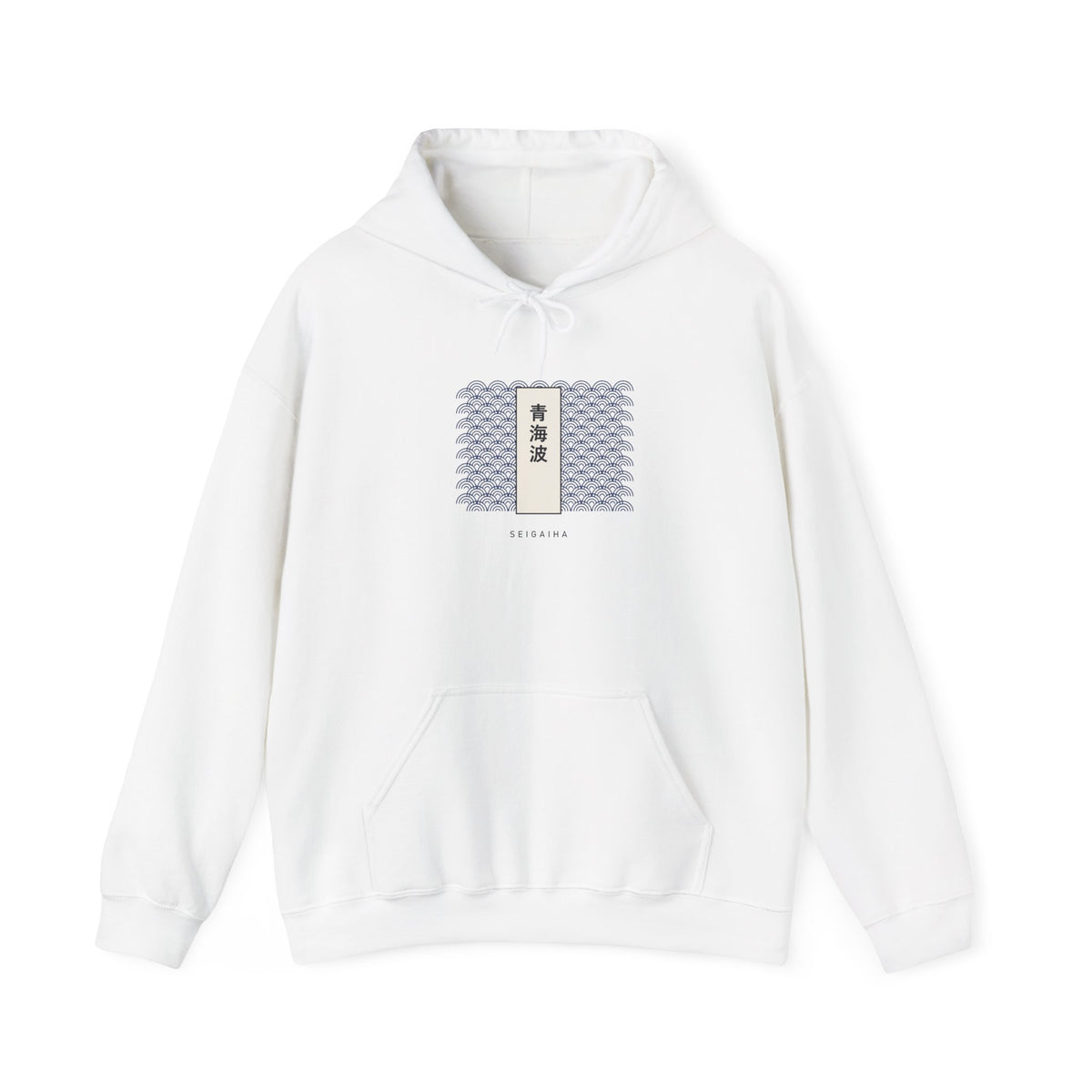 Seigaiha Hoodie in White