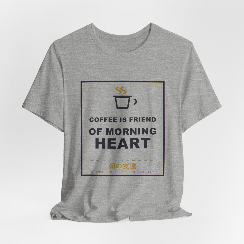 Coffee Is Friend Of Morning Heart Funny Anime T-Shirt - original anime design, view 15