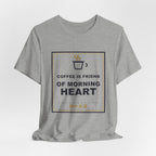 Coffee Is Friend Of Morning Heart Funny Anime T-Shirt - original anime design, view 15
