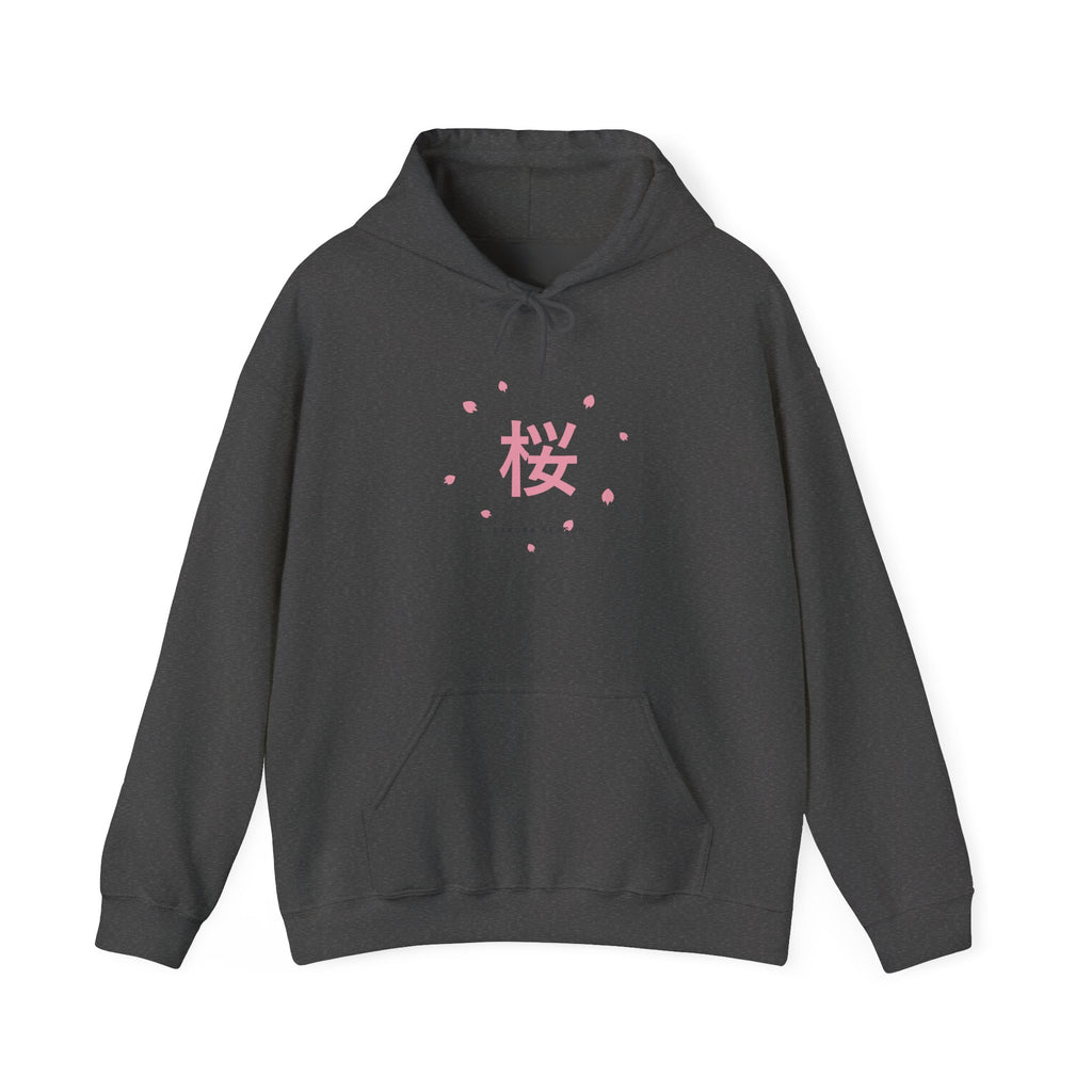 Sakura Season Hoodie in Dark Heather