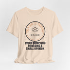 Every Dumpling Contains A Small Opinion Funny Anime T-Shirt - original anime design, view 9