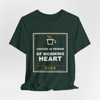 Coffee Is Friend Of Morning Heart Funny Anime T-Shirt - original anime design, view 12