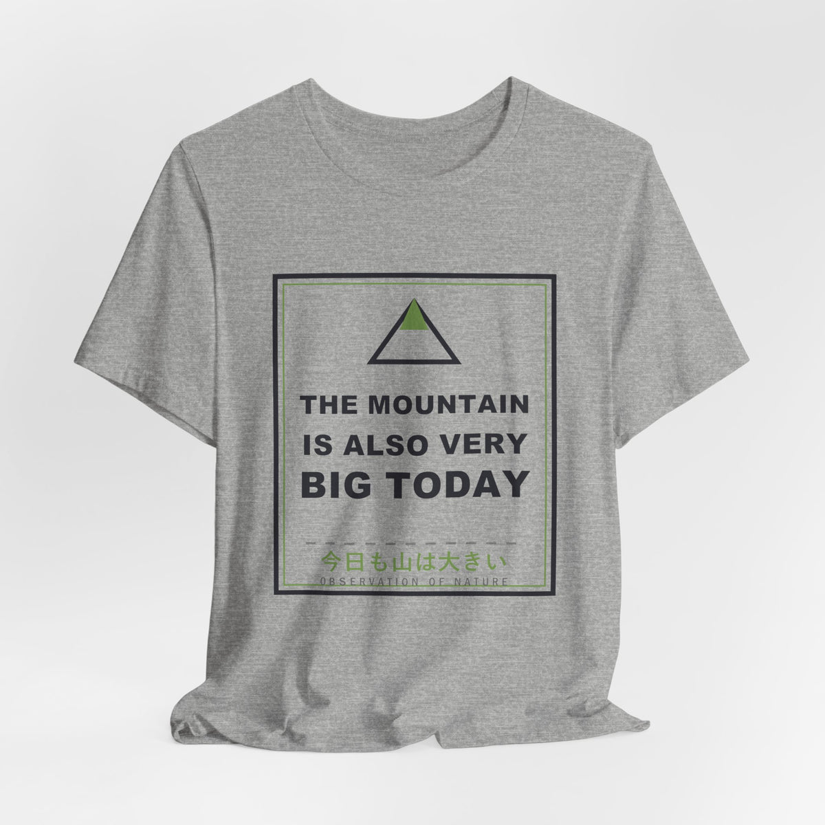 The Mountain Is Also Very Big Today Funny Anime T-Shirt - original anime design, view 15
