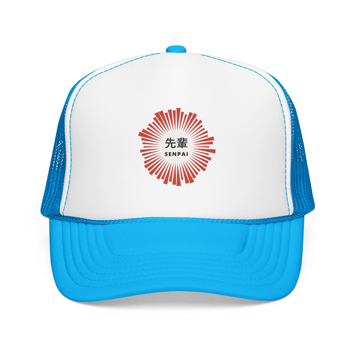Senpai Trucker Cap in Blue