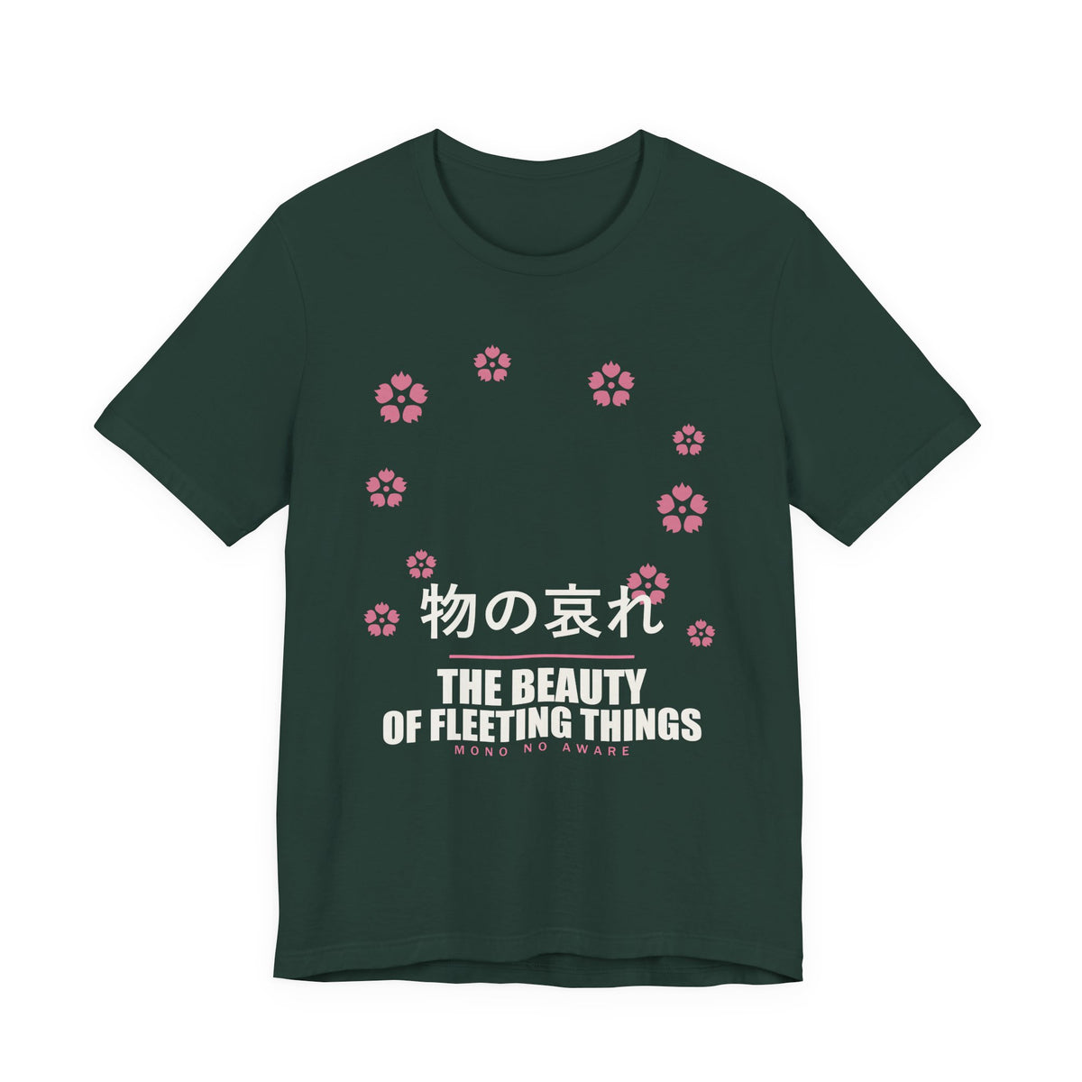 Mono No Aware Anime T-Shirt in Forest