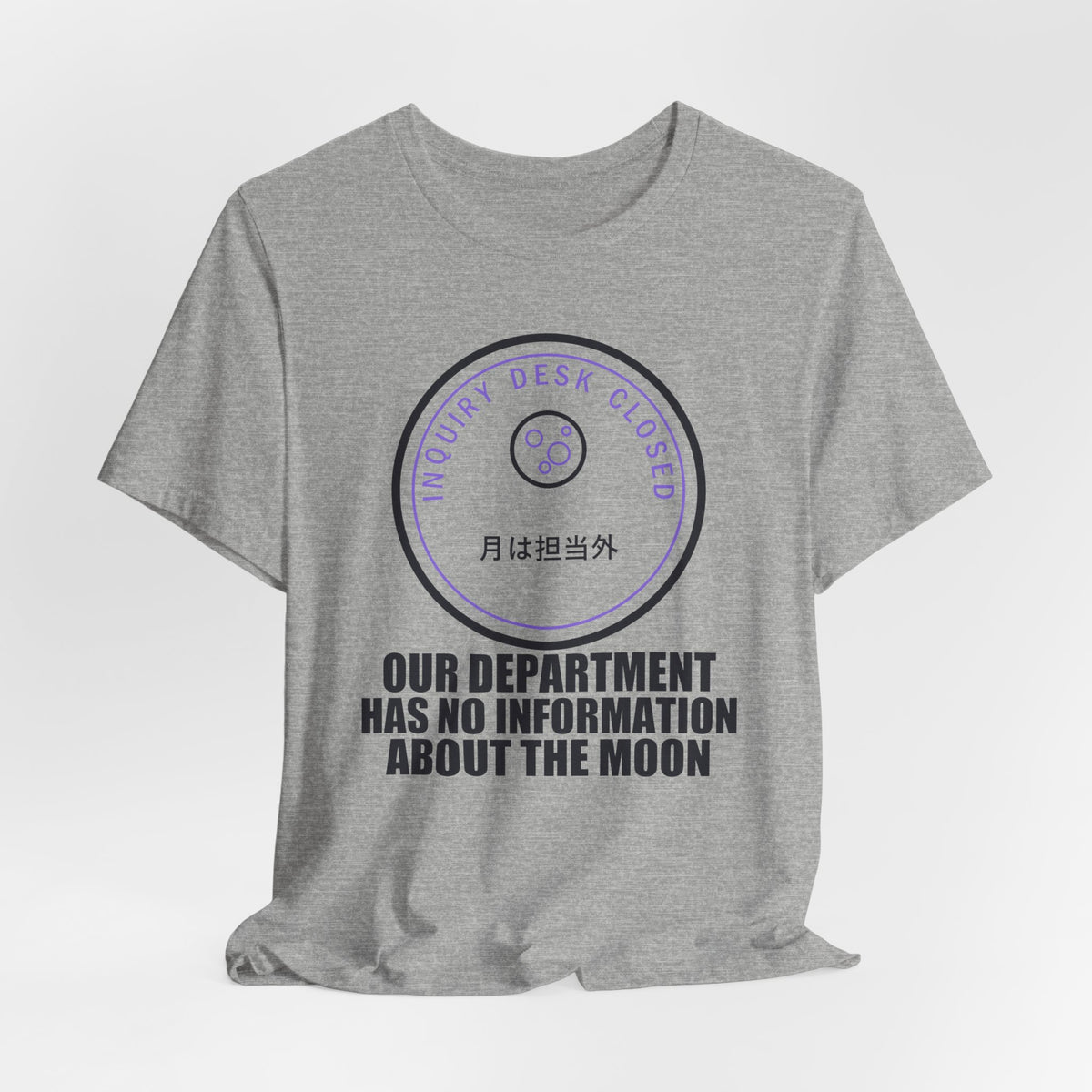 Our Department Has No Information About The Moon Funny Anime T-Shirt - original anime design, view 15