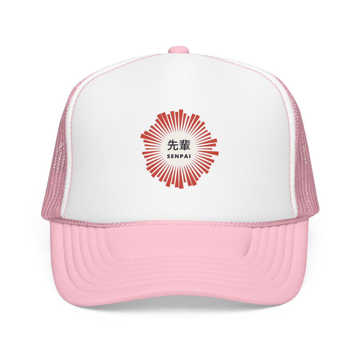 Senpai Trucker Cap in Light Pink