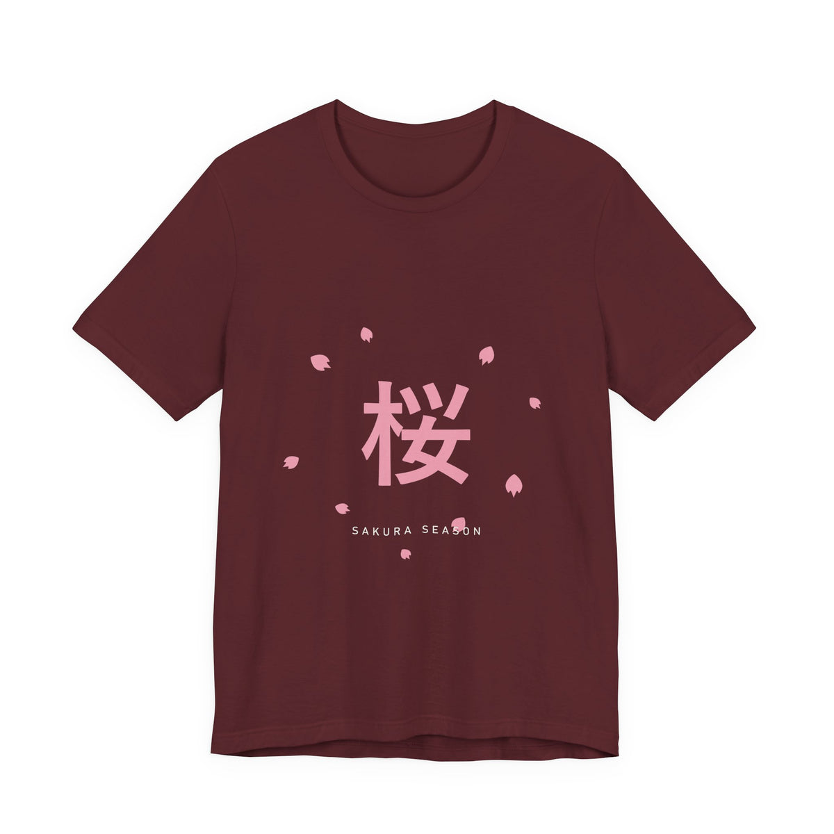 Sakura Season T-Shirt in Maroon