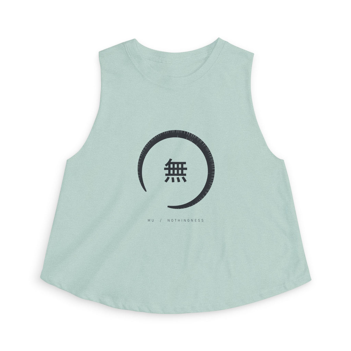Ensō Crop Top in Heather Dusty Blue