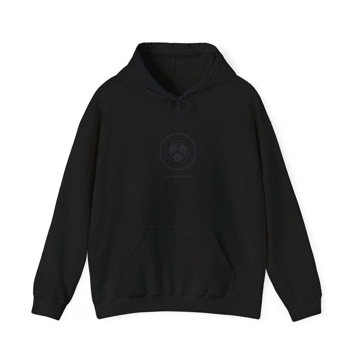 Mitsudomoe Hoodie in Black