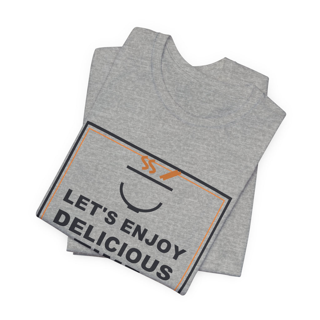Let's Enjoy Delicious Time Funny Anime T-Shirt - original anime design, view 14