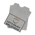 Let's Enjoy Delicious Time Funny Anime T-Shirt - original anime design, view 14