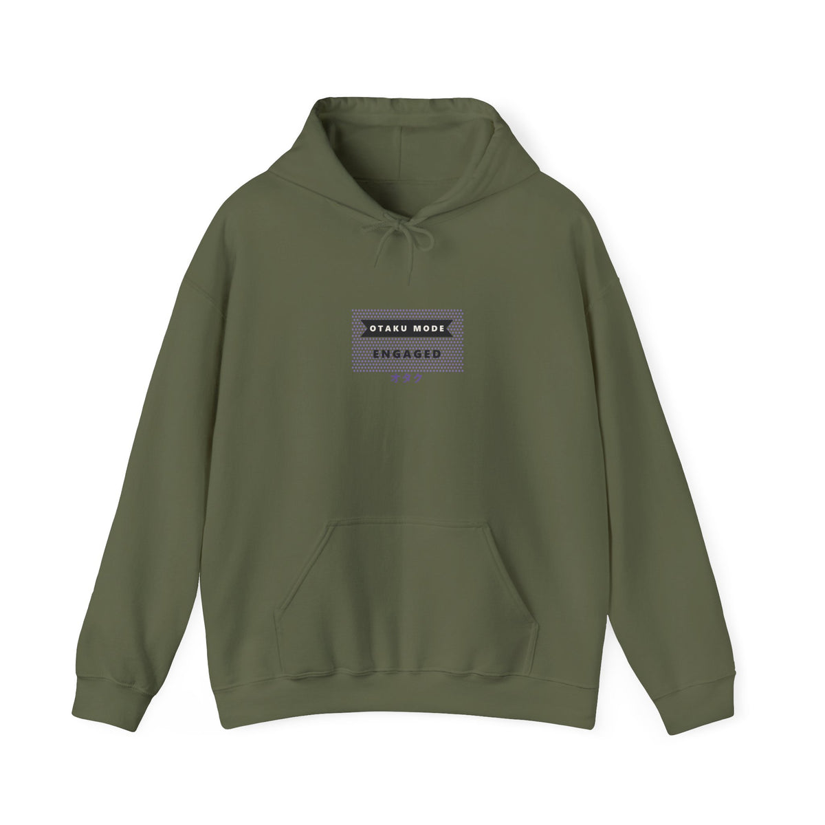 Otaku Mode Hoodie in Military Green