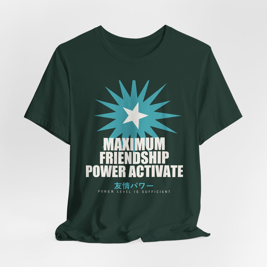 Maximum Friendship Power Activate Funny Anime T-Shirt - original anime design, view 12