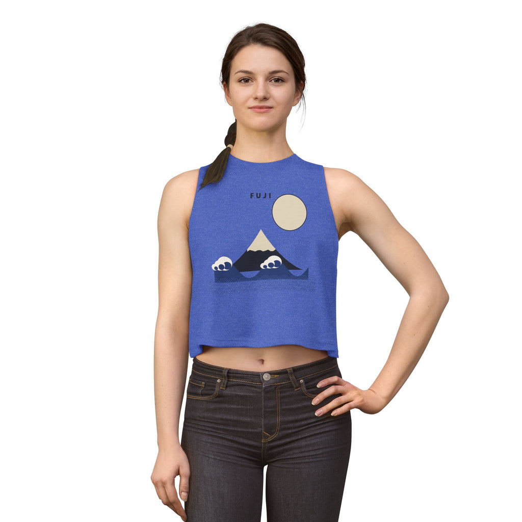 Fuji & Wave Crop Top - original anime design, view 14