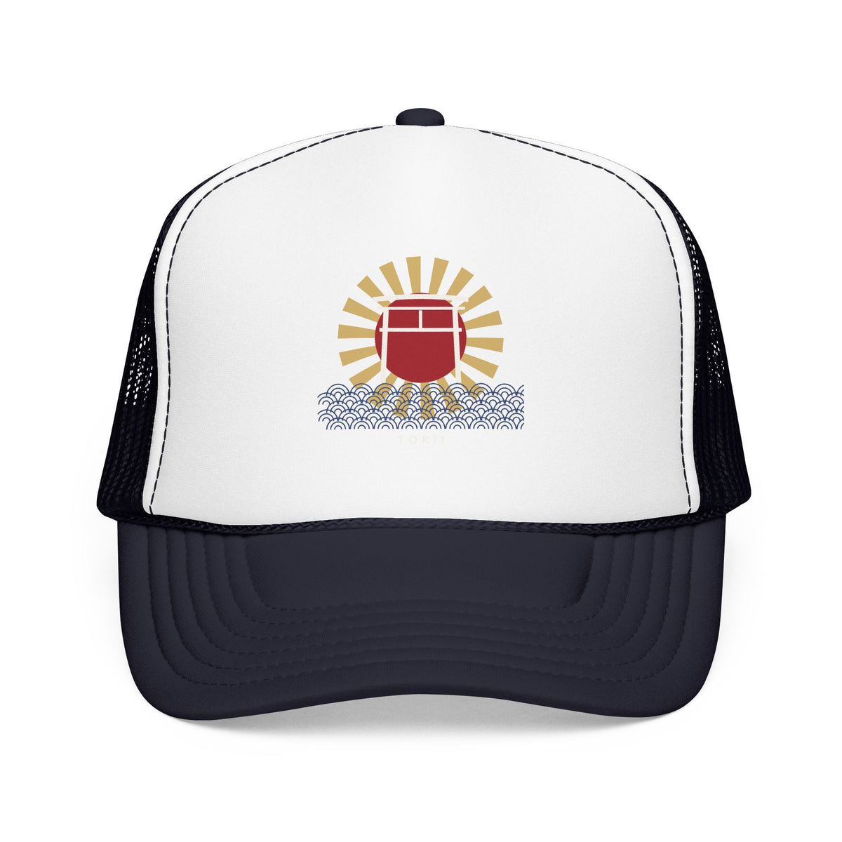Torii Gate Trucker Cap in Navy