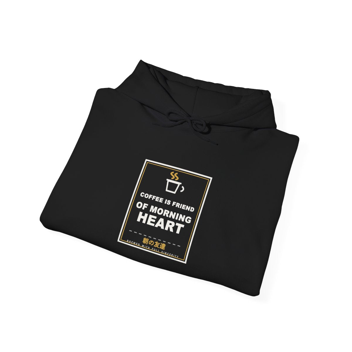 Coffee Is Friend Of Morning Heart Funny Anime Hoodie - original anime design, view 3