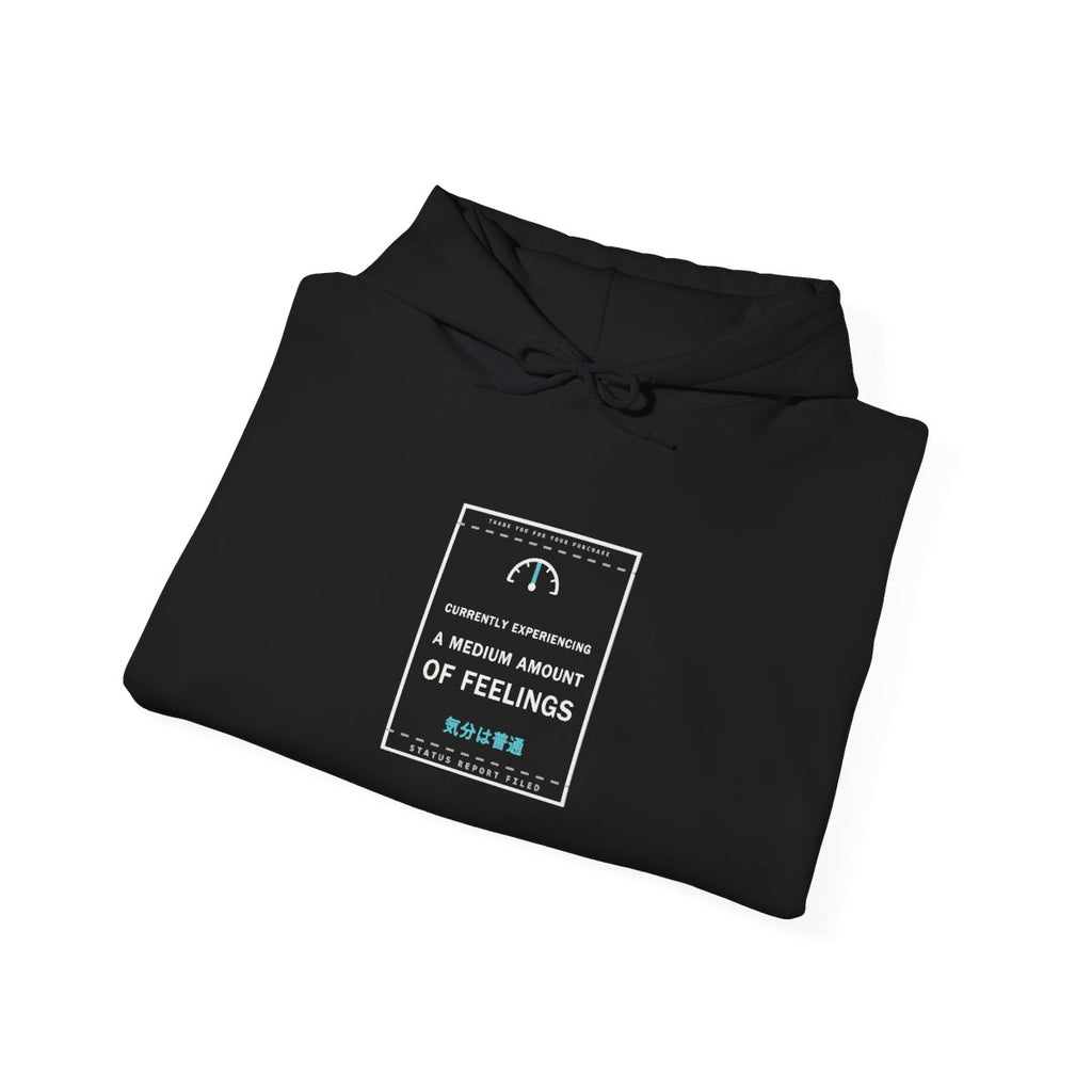 Currently Experiencing A Medium Amount Of Feelings Funny Anime Hoodie - original anime design, view 3