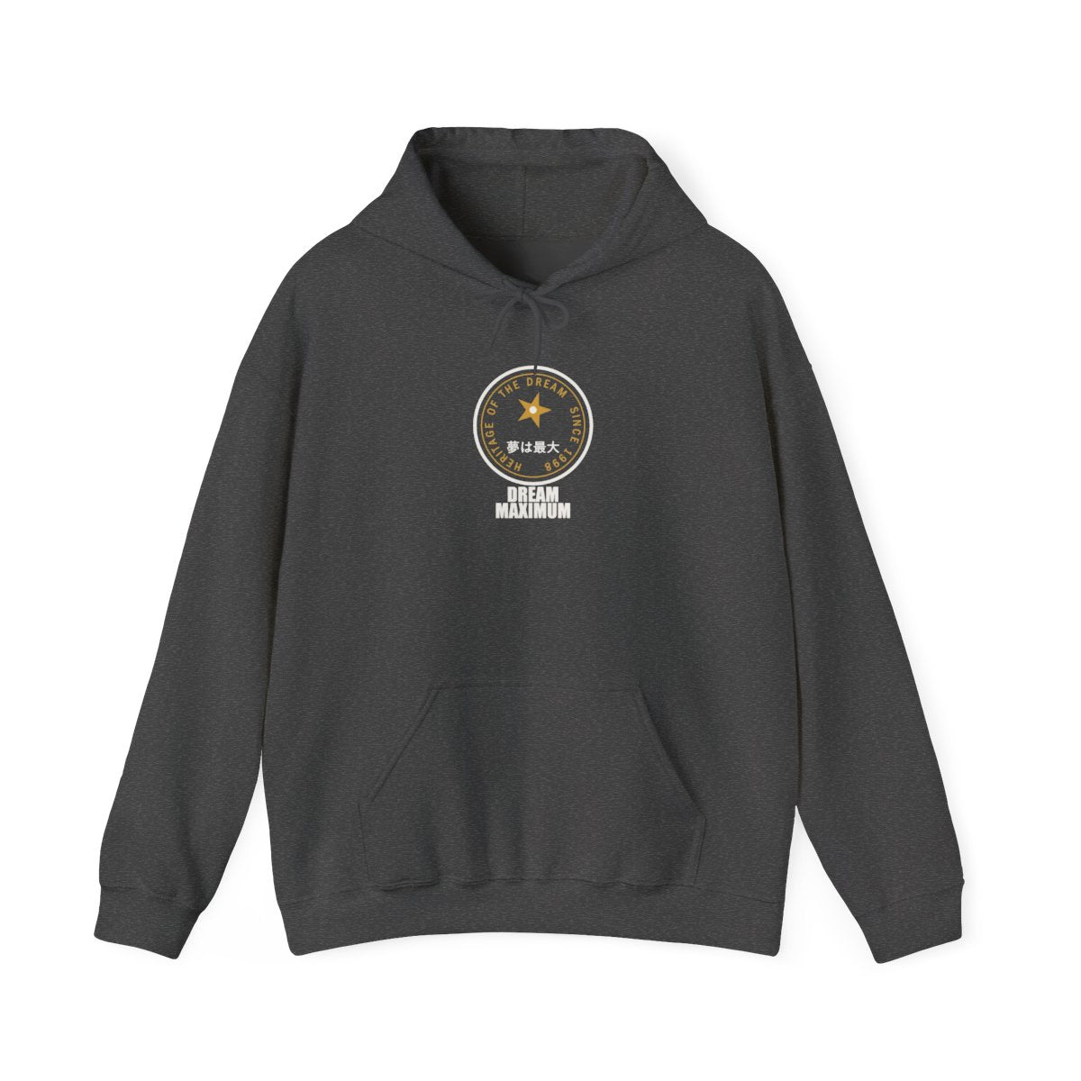 Dream Maximum Since 1998 Funny Anime Hoodie in Dark Heather