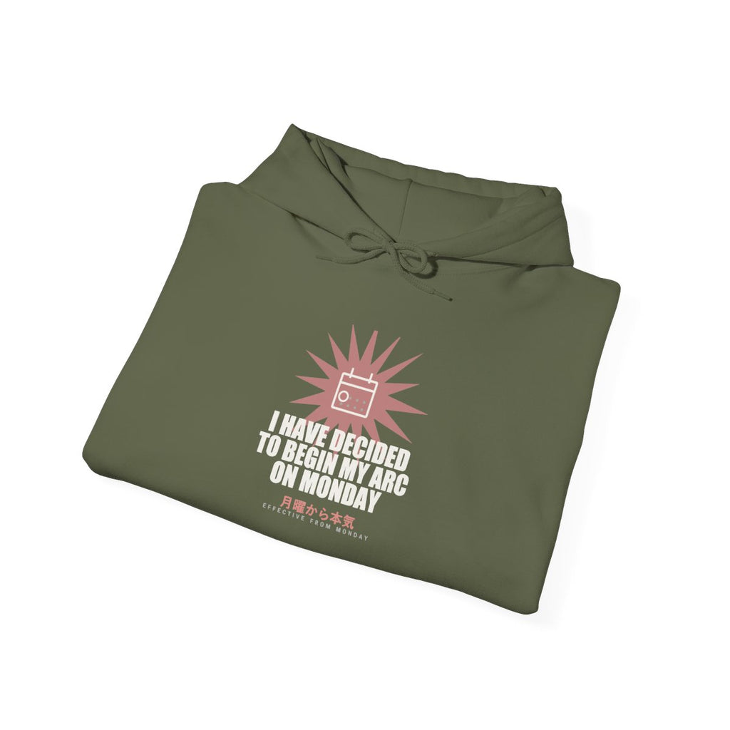 I Have Decided To Begin My Arc On Monday Funny Anime Hoodie - original anime design, view 9