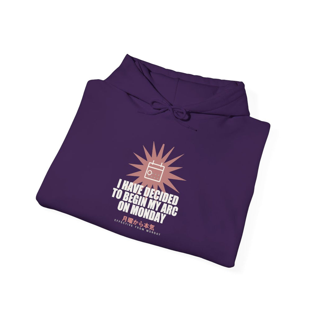 I Have Decided To Begin My Arc On Monday Funny Anime Hoodie - original anime design, view 21