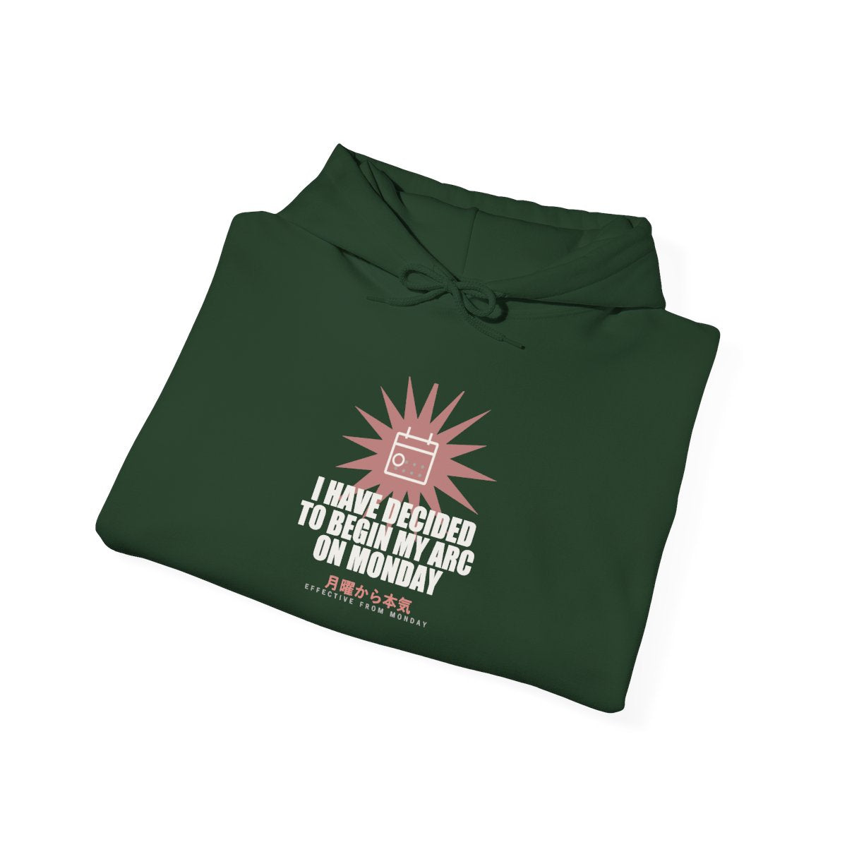 I Have Decided To Begin My Arc On Monday Funny Anime Hoodie - original anime design, view 12
