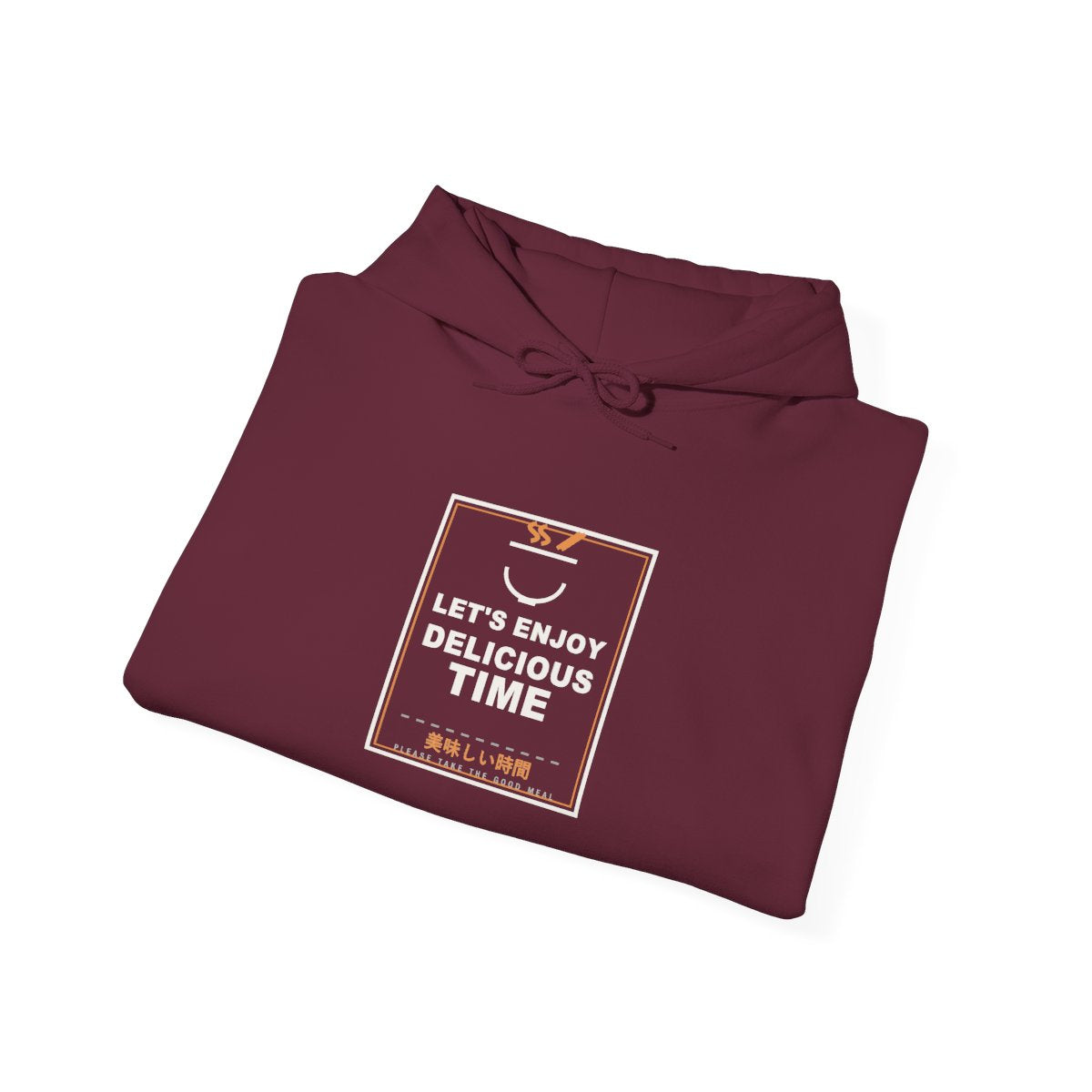Let's Enjoy Delicious Time Funny Anime Hoodie - original anime design, view 6