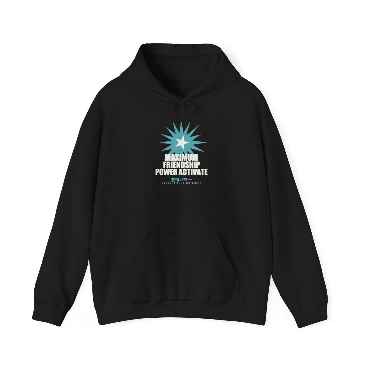 Maximum Friendship Power Activate Funny Anime Hoodie in Black