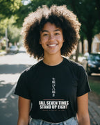 Fall Seven Times Anime T-Shirt - original anime design, view 1