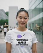 Professional Napper Anime T-Shirt - original anime design, view 1