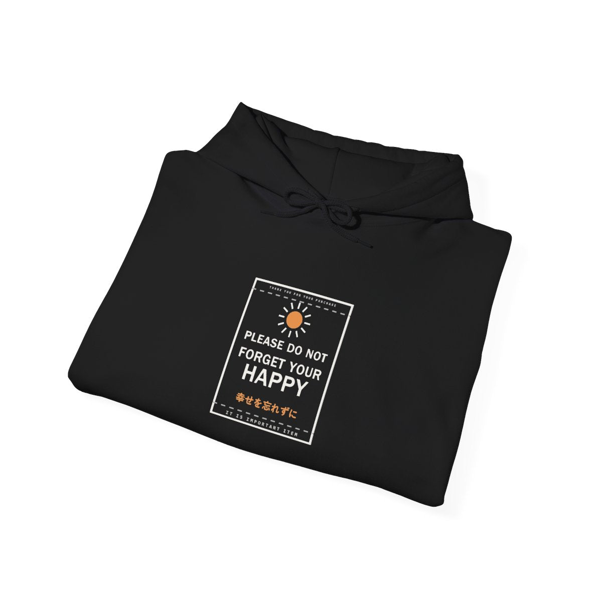 Please Do Not Forget Your Happy Funny Anime Hoodie - original anime design, view 3