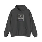 The Cat Knows But Will Not Say Funny Anime Hoodie in Dark Heather