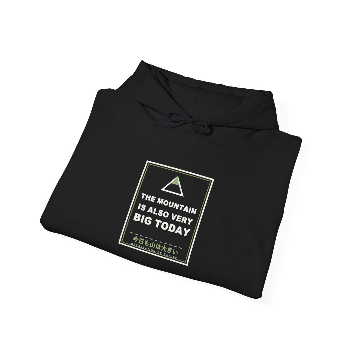 The Mountain Is Also Very Big Today Funny Anime Hoodie - original anime design, view 3