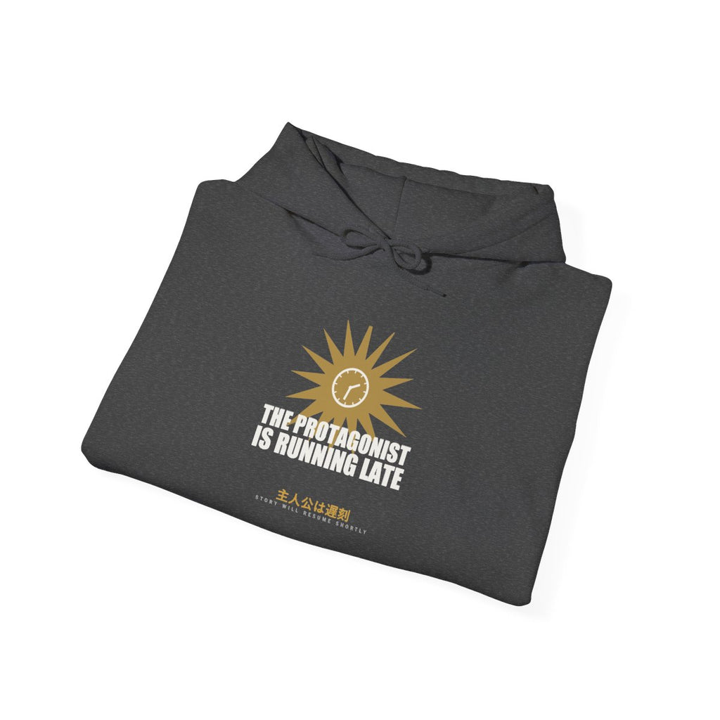 The Protagonist Is Running Late Funny Anime Hoodie - original anime design, view 15