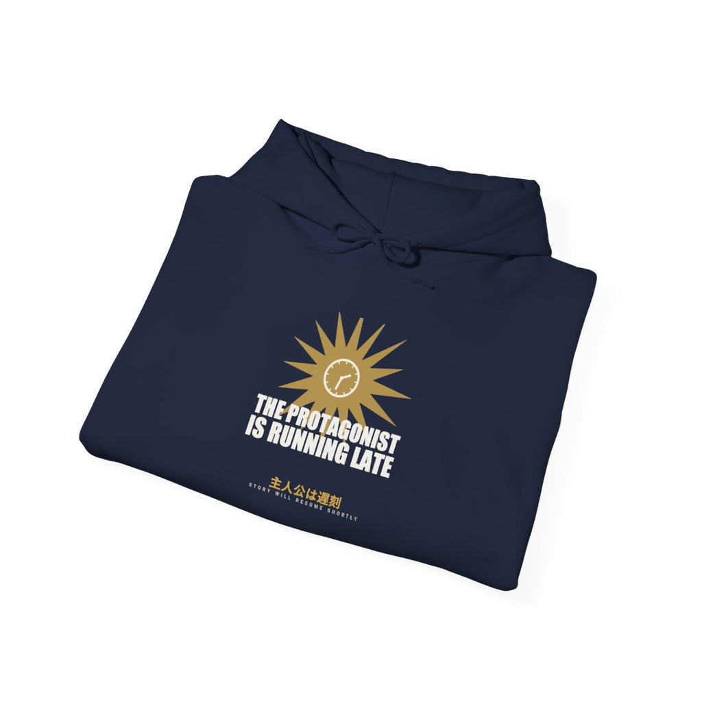 The Protagonist Is Running Late Funny Anime Hoodie - original anime design, view 18