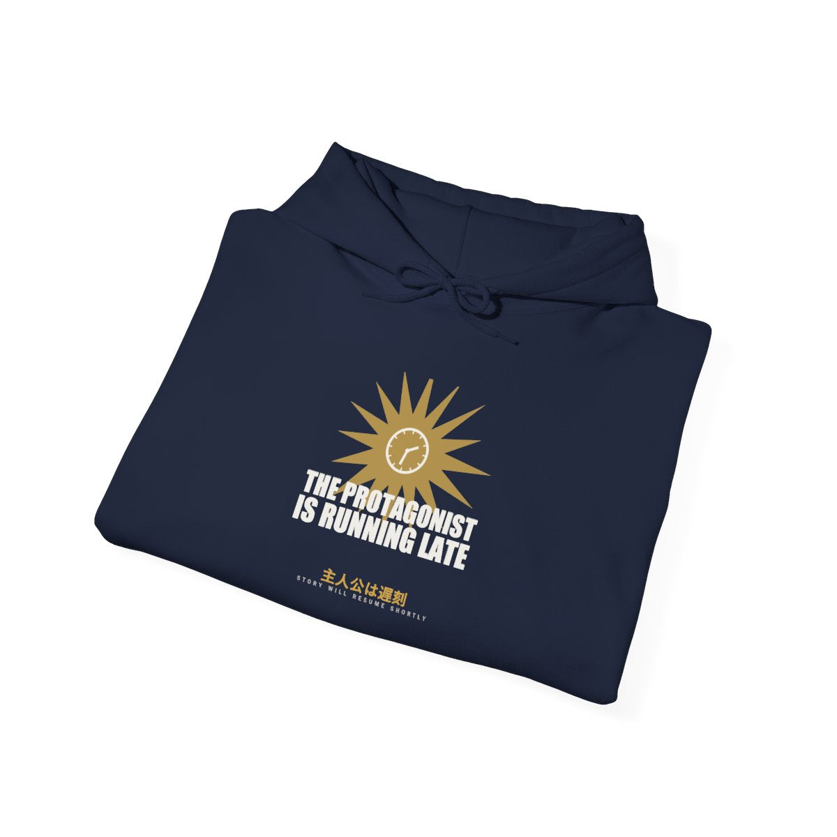 The Protagonist Is Running Late Funny Anime Hoodie - original anime design, view 18